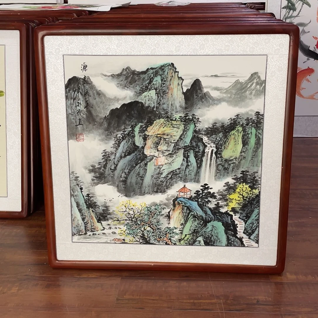 国画带框尺寸63*63厘米