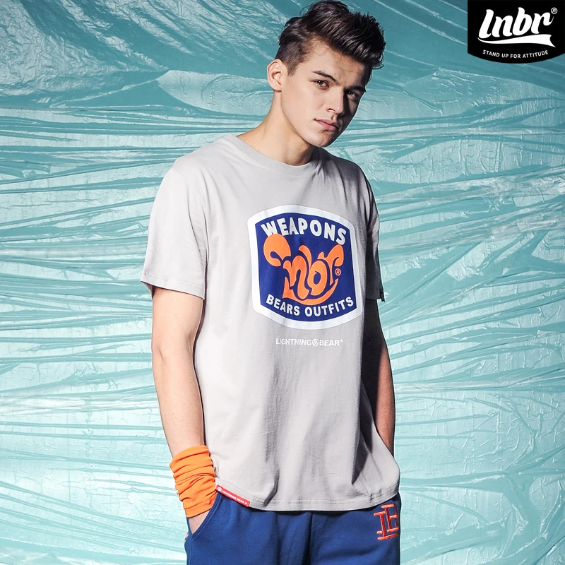 LNBR字母印花短袖T恤
