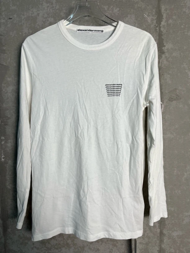 未使用 maje XS*1/Alexander Wang大王 白色字母长袖/08385