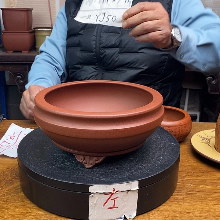 紫砂花盆货号一只YJ50