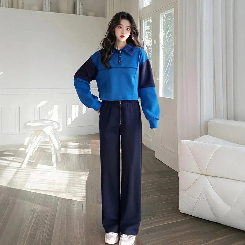 休闲运动套装女一整套秋冬穿搭网红炸街高级感时尚韩系卫衣两件套