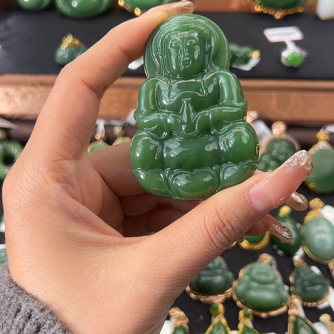 和田玉（碧玉）未镶嵌颈饰