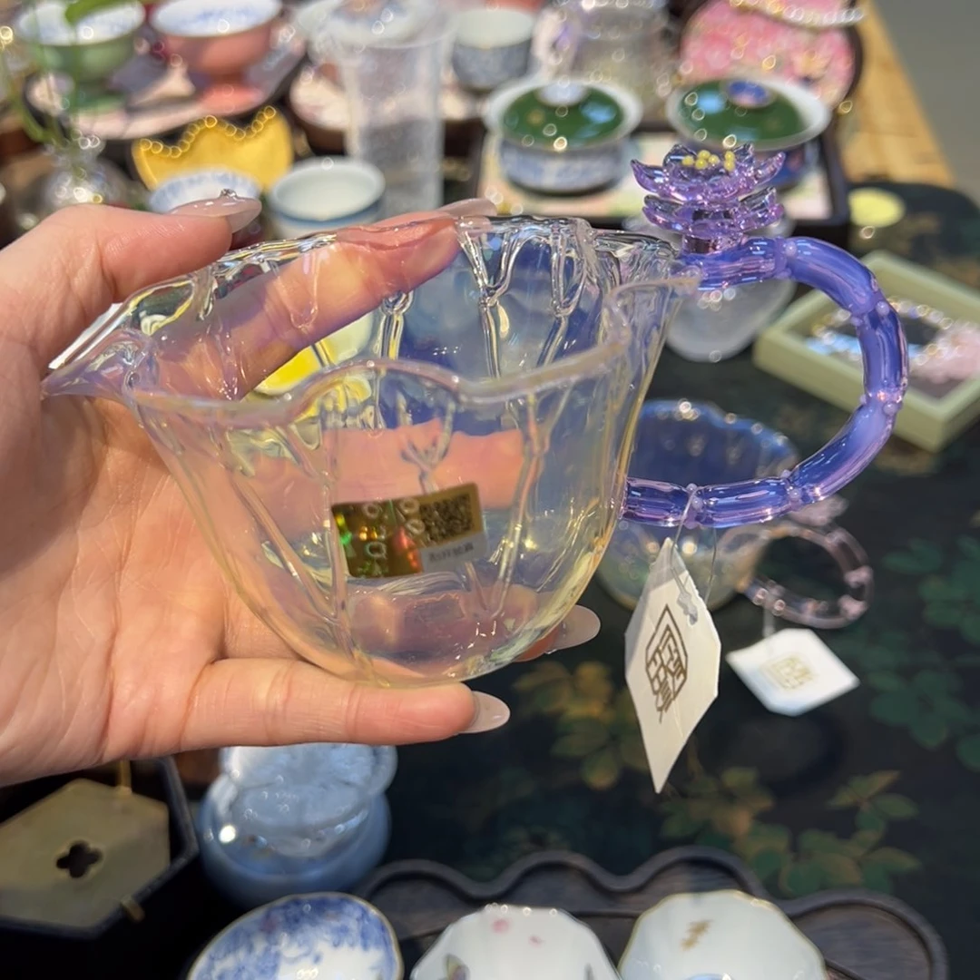 摆件福利价晶炎合韵公道杯紫色