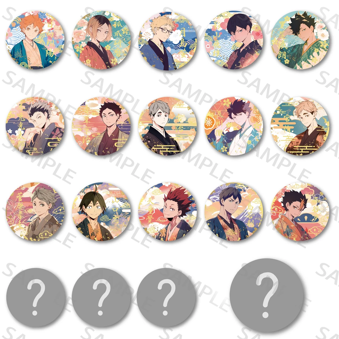 【贺岁端盒】《排球少年》烫金和纸系列 端盒11包 含隐藏 吧唧系列