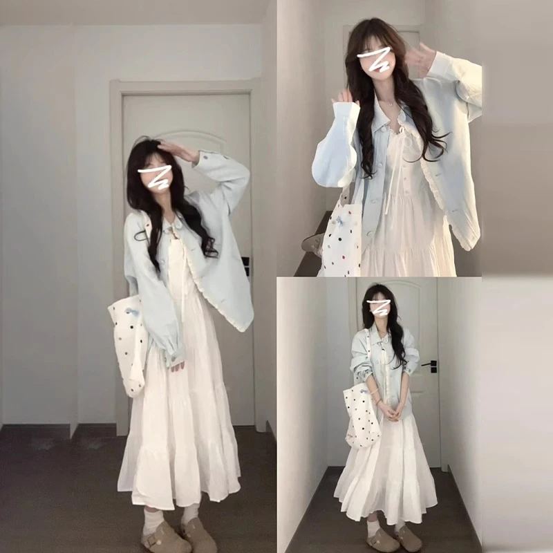 2025上新春季女装2025减龄穿搭一整套超火韩剧时尚高级感衬衫裙子
