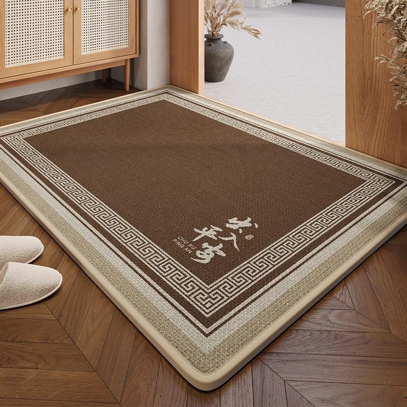 古风入户门家用防滑垫地毯玄关脚垫地垫门口进门耐脏垫子复古门垫