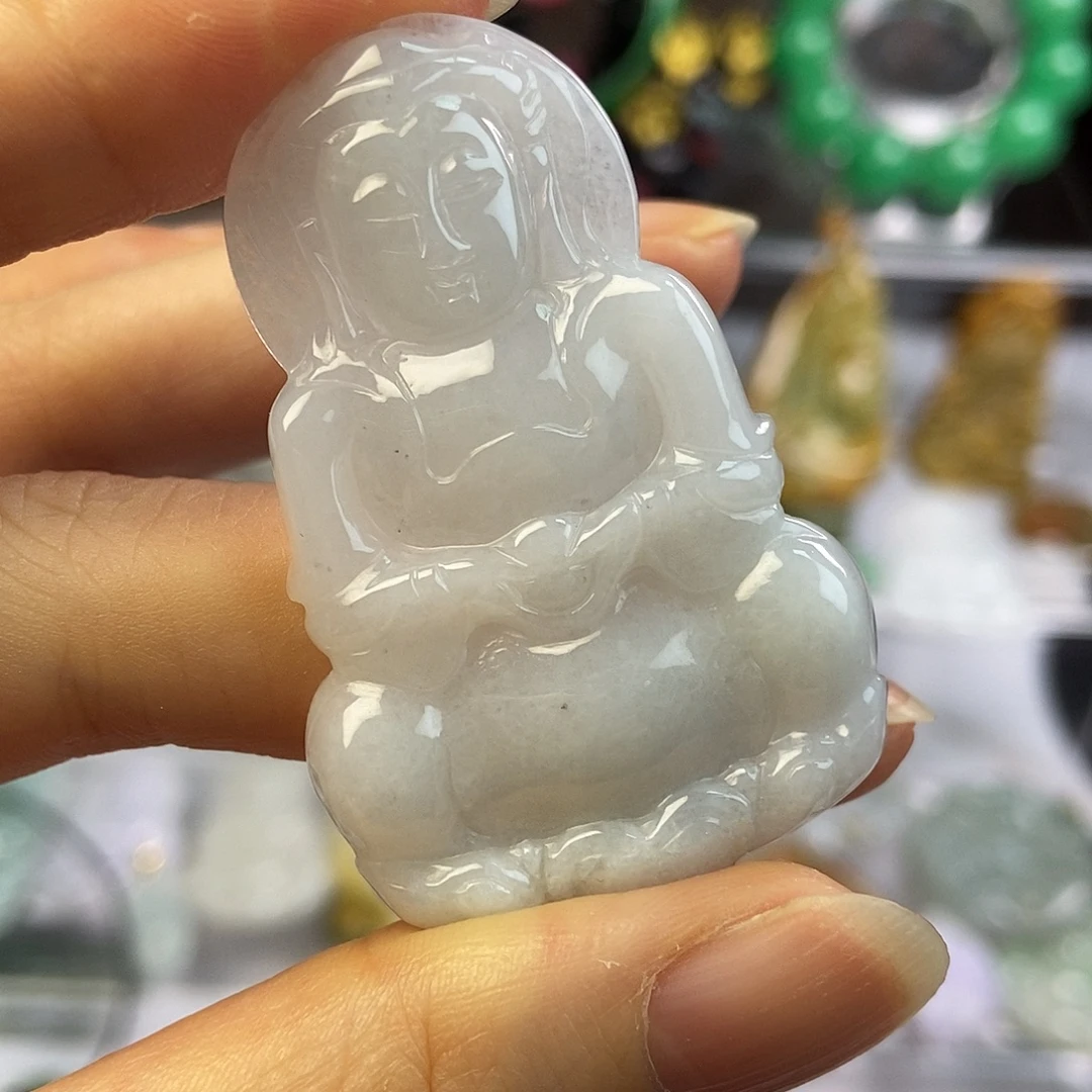 颈饰未镶嵌翡翠观音