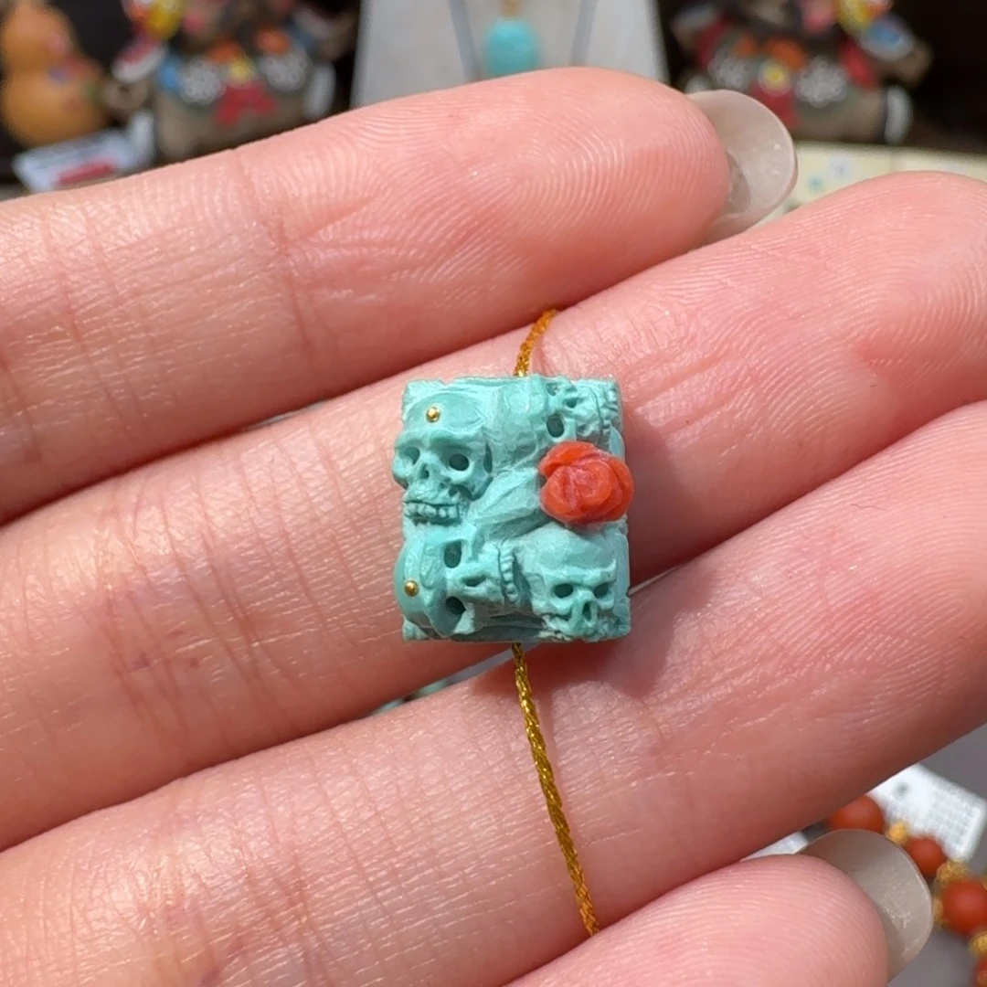 绿松石未镶嵌暗黑配饰