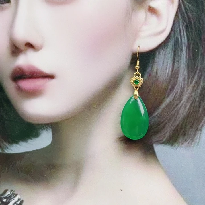 玛瑙/玉髓耳钉合金