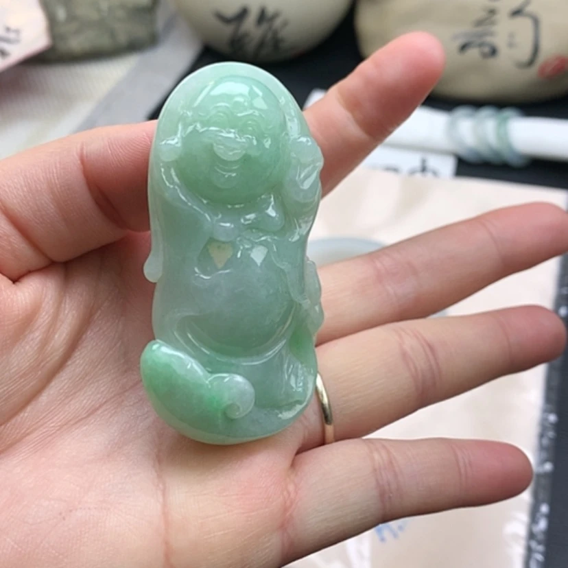 【闪购商品】翡翠手镯未镶嵌逍遥自在佛