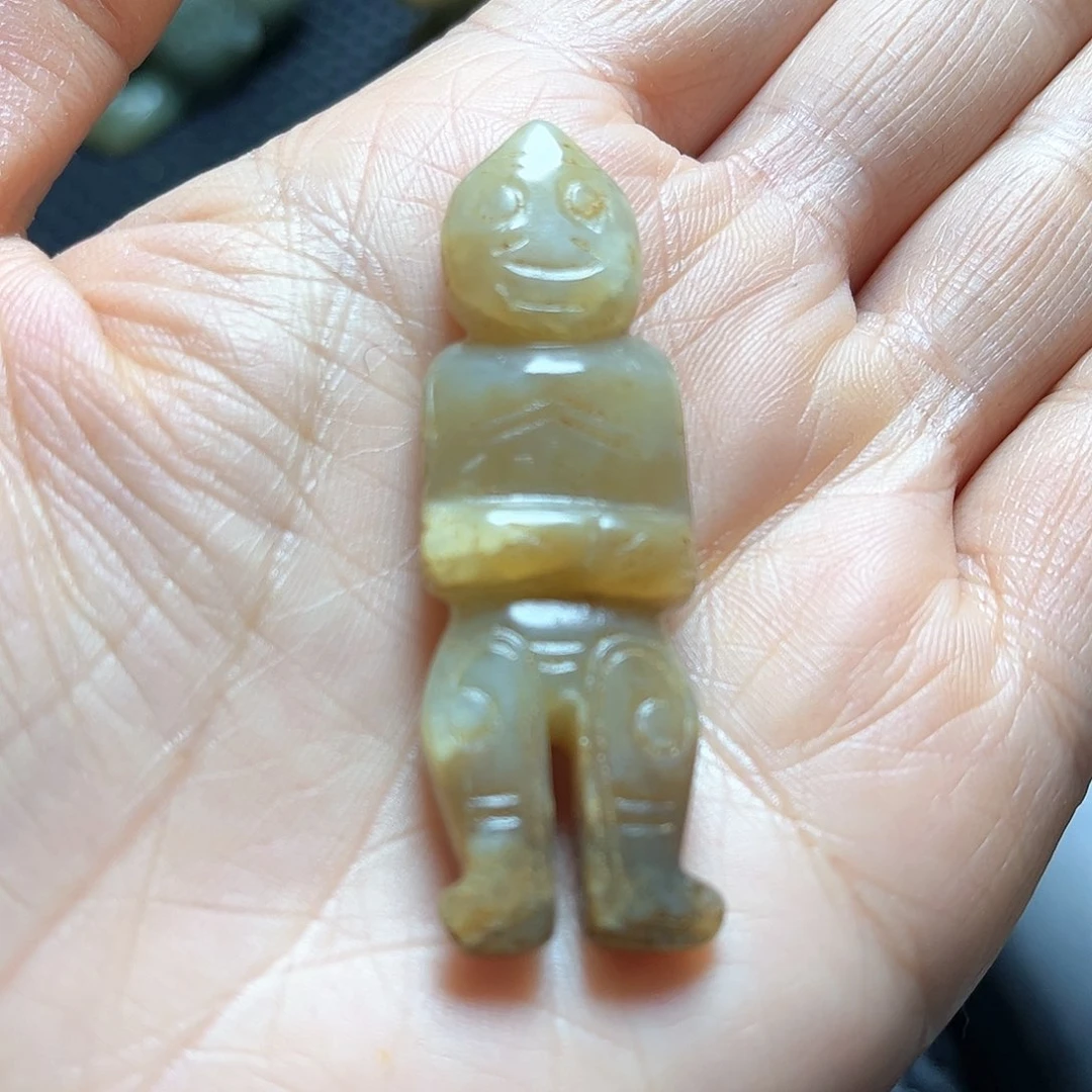 白玉菩提吊坠摆件