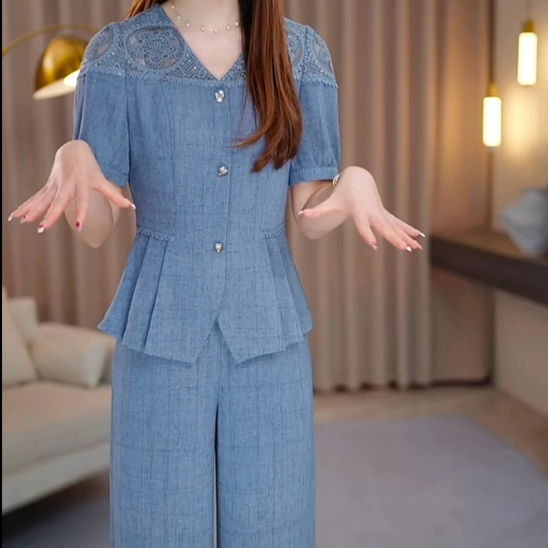 子熙女装两件套气质显瘦洋气减龄时尚优雅收腰遮肉简约大气