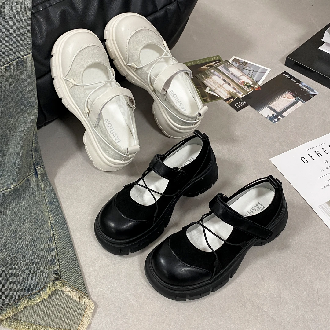 贾不假玛丽珍鞋女2025新款夏季网红通勤百搭配裙子粗跟休闲单鞋子
