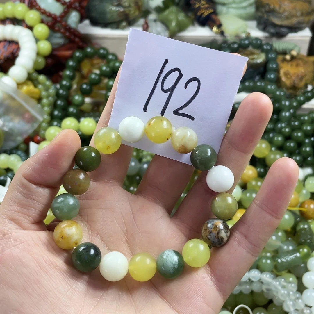 未镶嵌蛇纹石玉手链