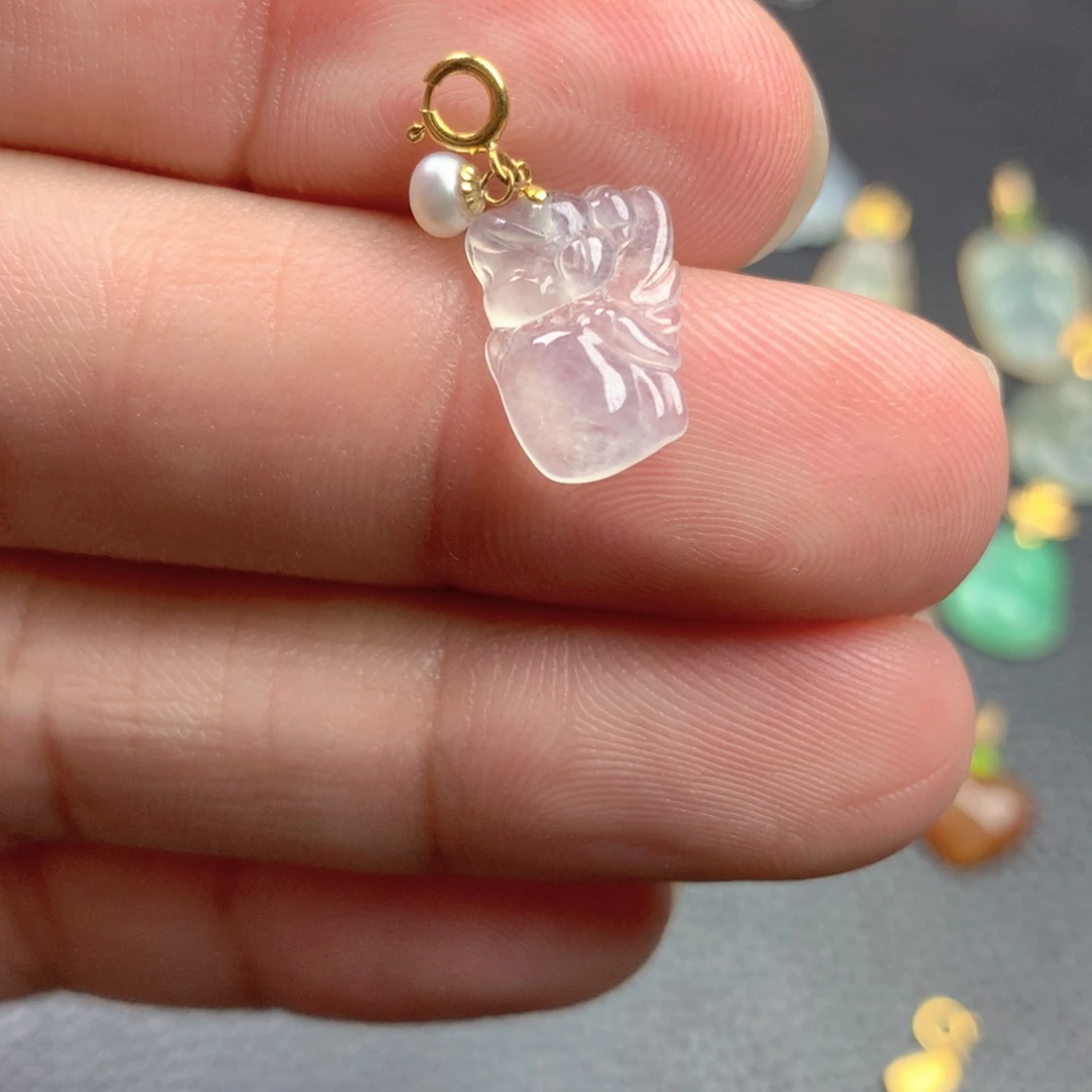 【闪购商品】颈饰18K金镶嵌翡翠翡翠