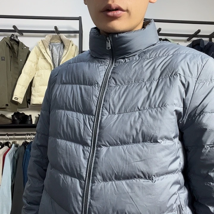 蓝色轻薄款男士鸭175码