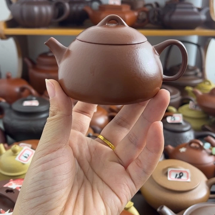 茶壶紫砂100朱泥半手微瑕