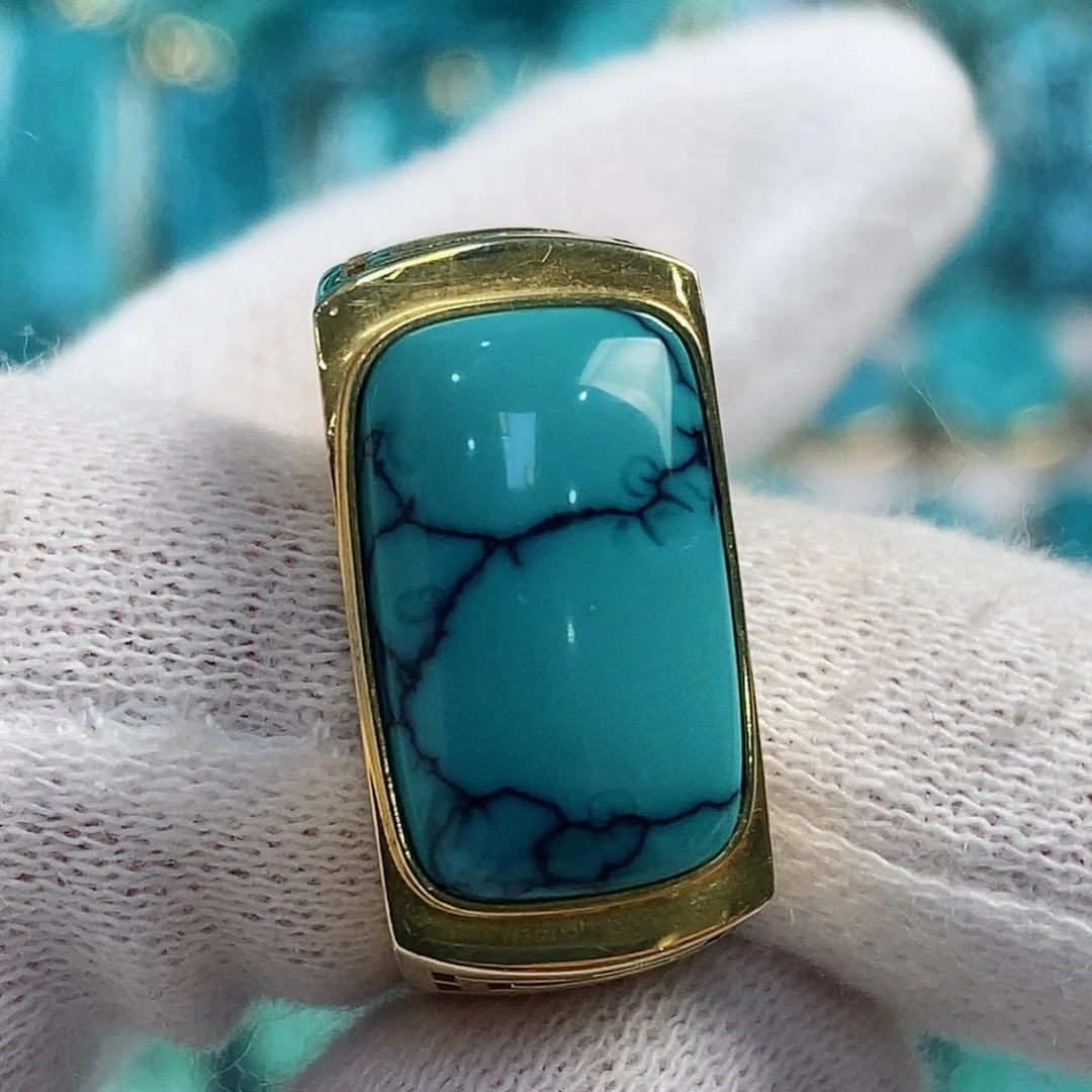 绿松石配饰18K金镶嵌