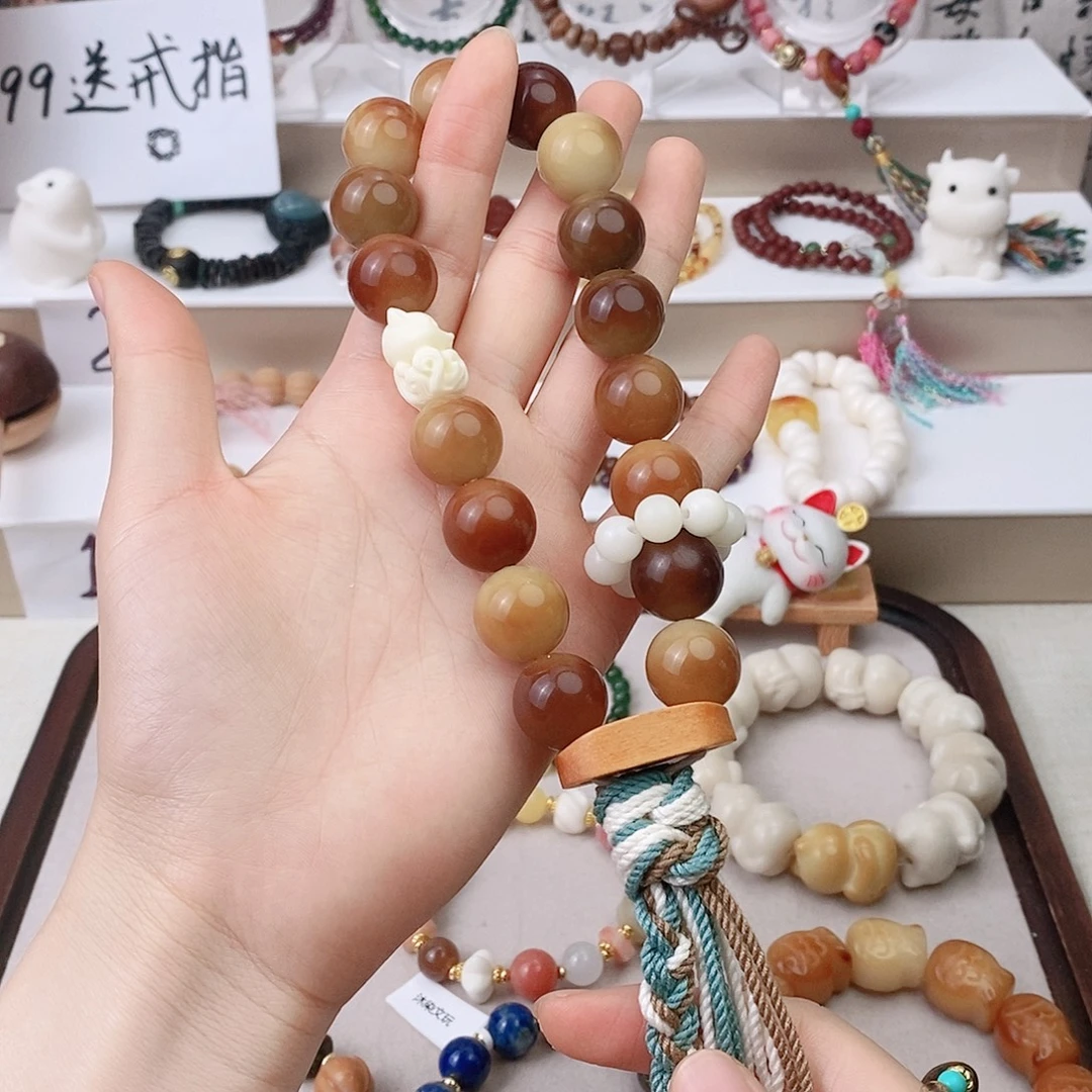 吊坠菩提根/象牙果手持糖炒栗子