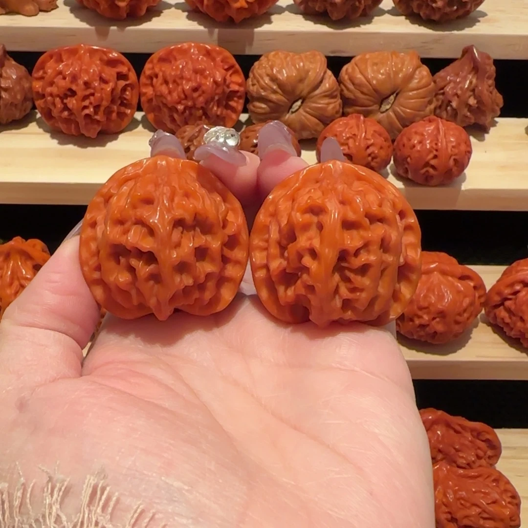 文玩核桃吊坠玉化苹果园39精品2501