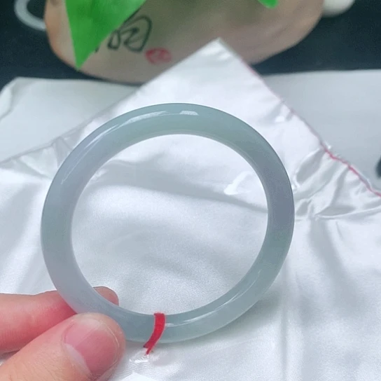 翡翠手镯未镶嵌圆条007