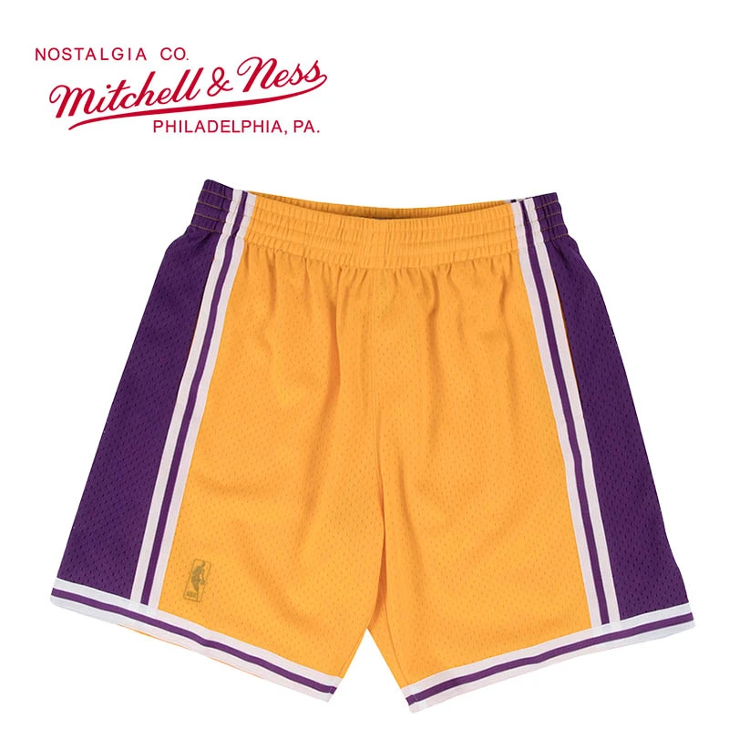 Mitchell&Ness-球迷版湖人队男子针织短裤