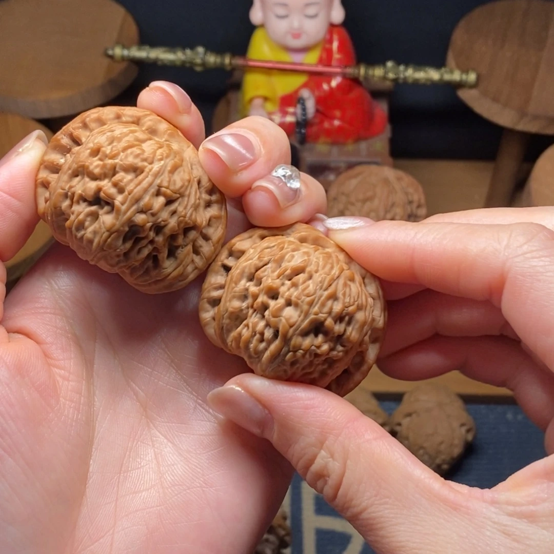 文玩核桃吊坠闷白43