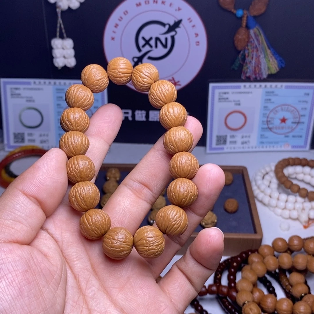 看****手串猴头核桃凤羽