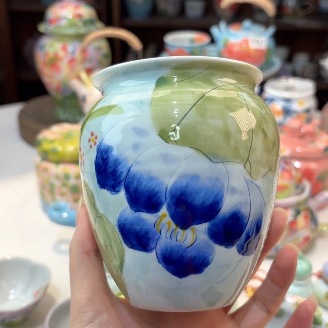 景德镇手绘高温釉下彩陶瓷茶具