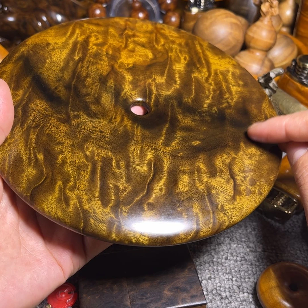 金丝楠平安扣摆件