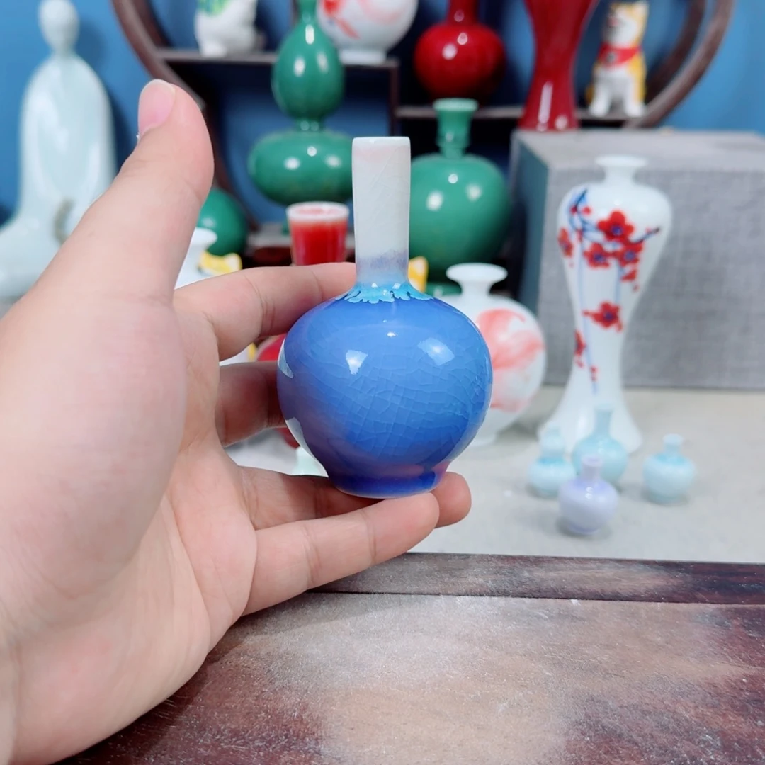 陶瓷手工小花器摆件