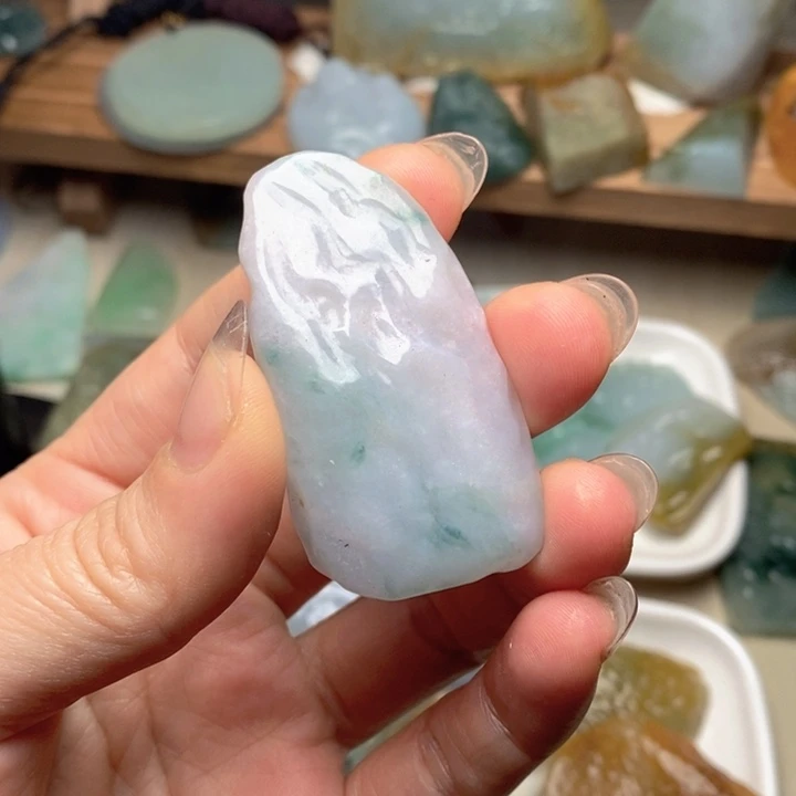 翡翠未镶嵌颈饰天然