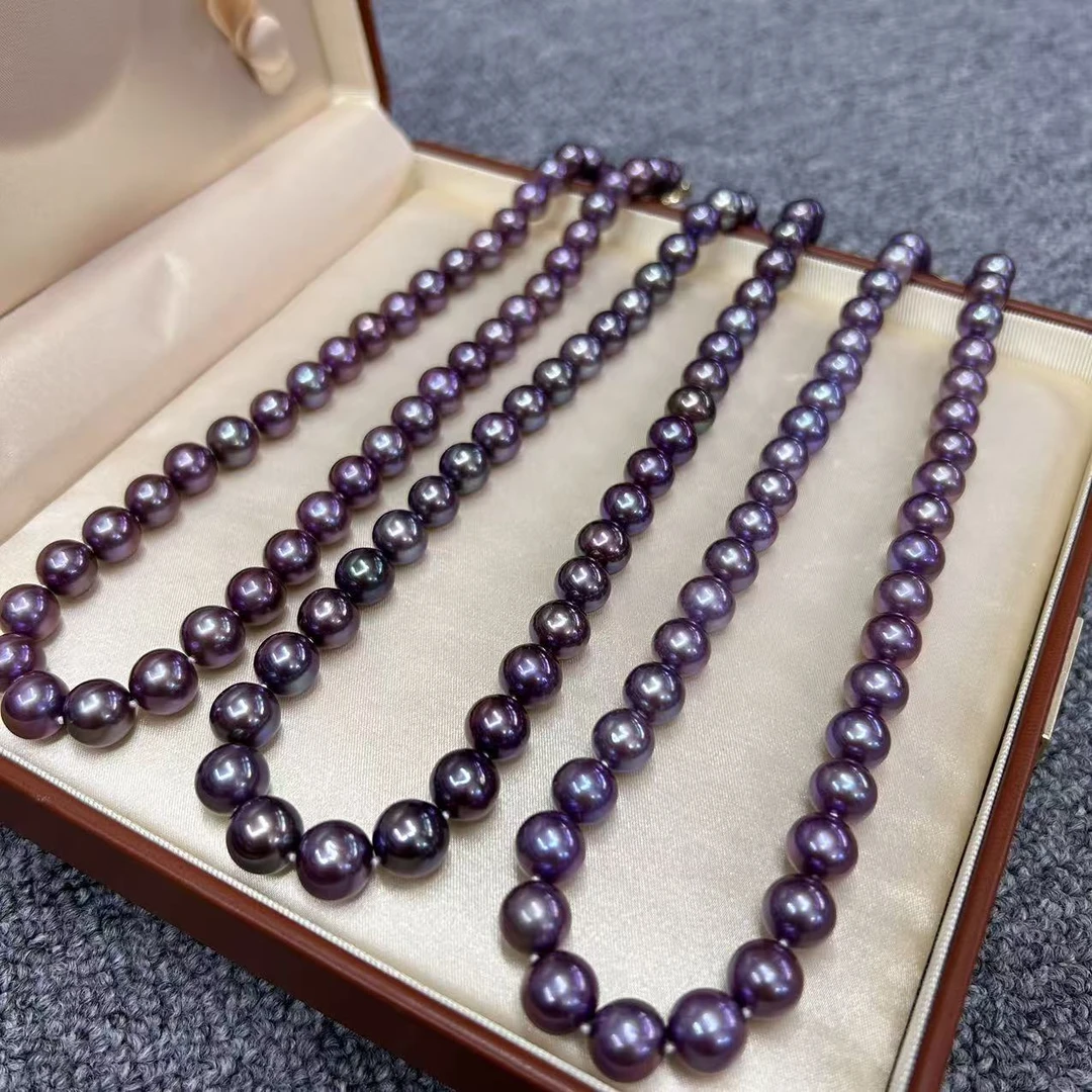 【刚开出来的地王紫！】淡水珍珠项链 9-11mm 多样性发一