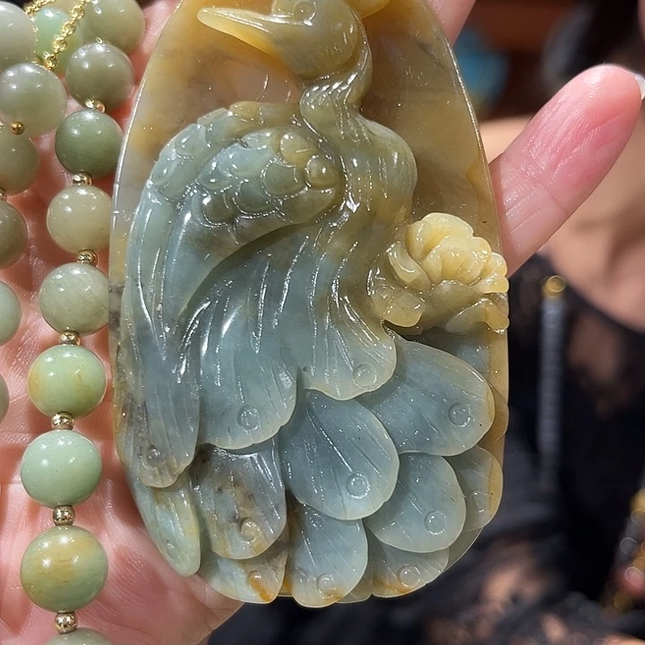 未镶嵌岫玉毛衣链