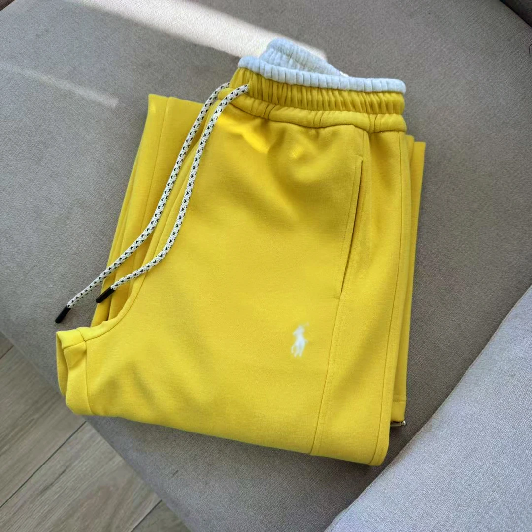 DIDORSSBO秋季女款时尚百搭高腰显瘦拼色腰头刺绣弯刀阔腿裤10768