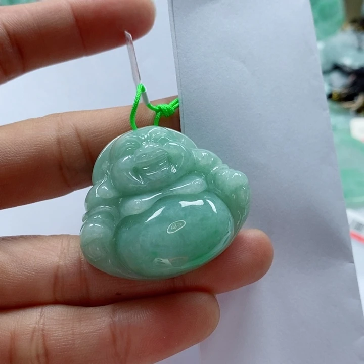 翡翠颈饰未镶嵌国**祥天然