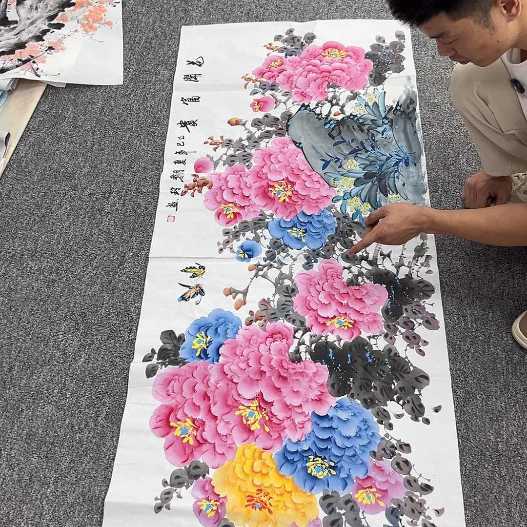 国画纯手绘字画宣纸