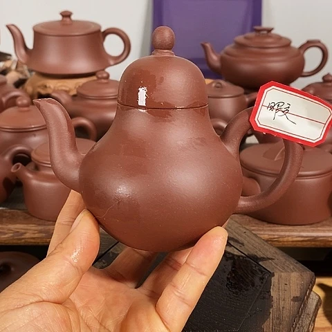 紫砂茶壶一*宜兴紫砂壶原矿紫泥思婷