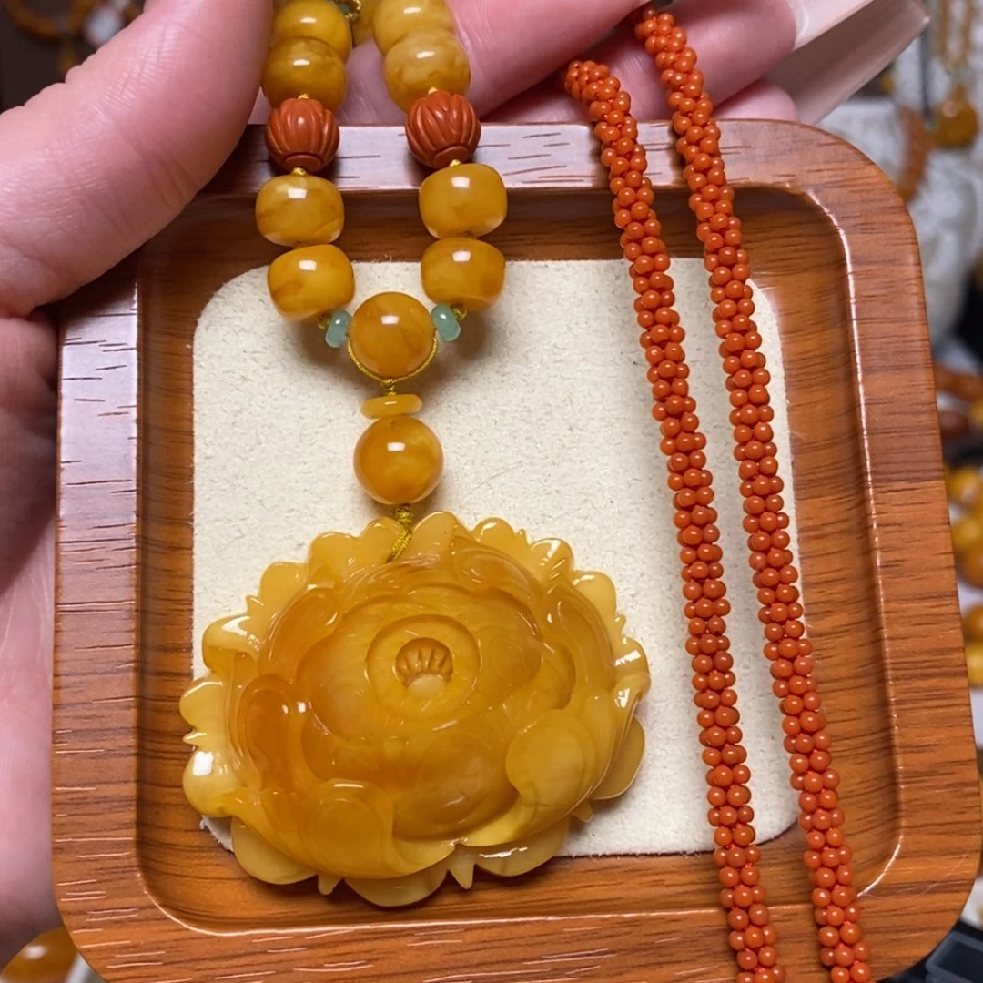 【闪购商品】蜜蜡颈饰未镶嵌项链