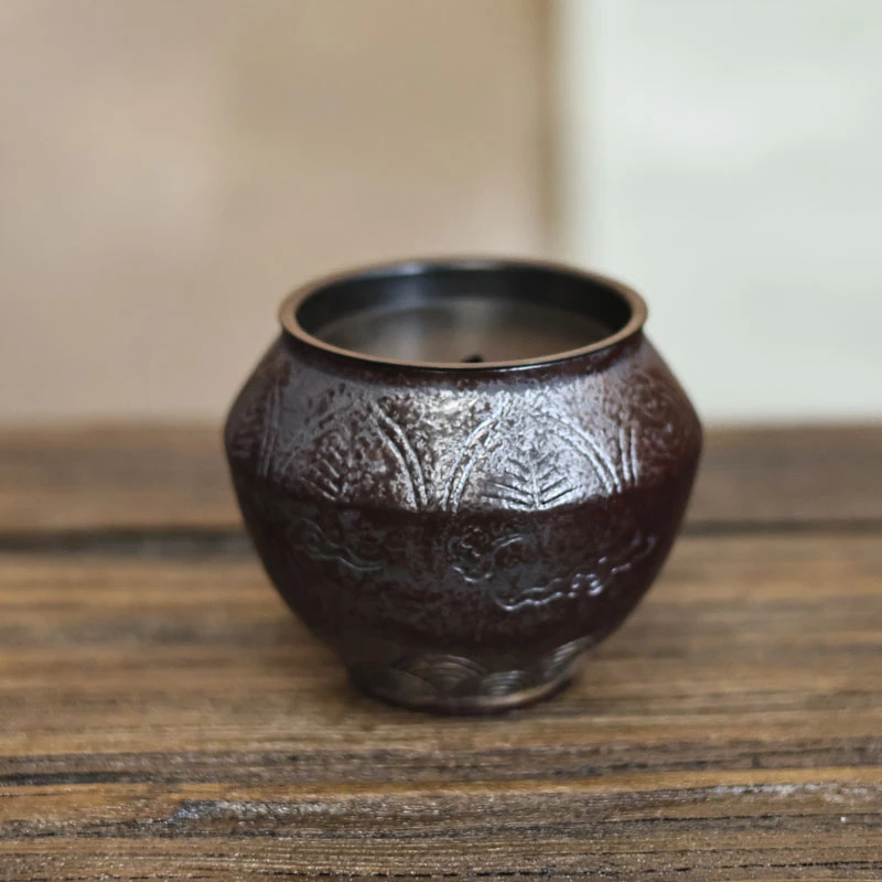 【慕白茶集】-南絮-老陶泥祥云建水（Q2943）容量250CC直径7高7.5