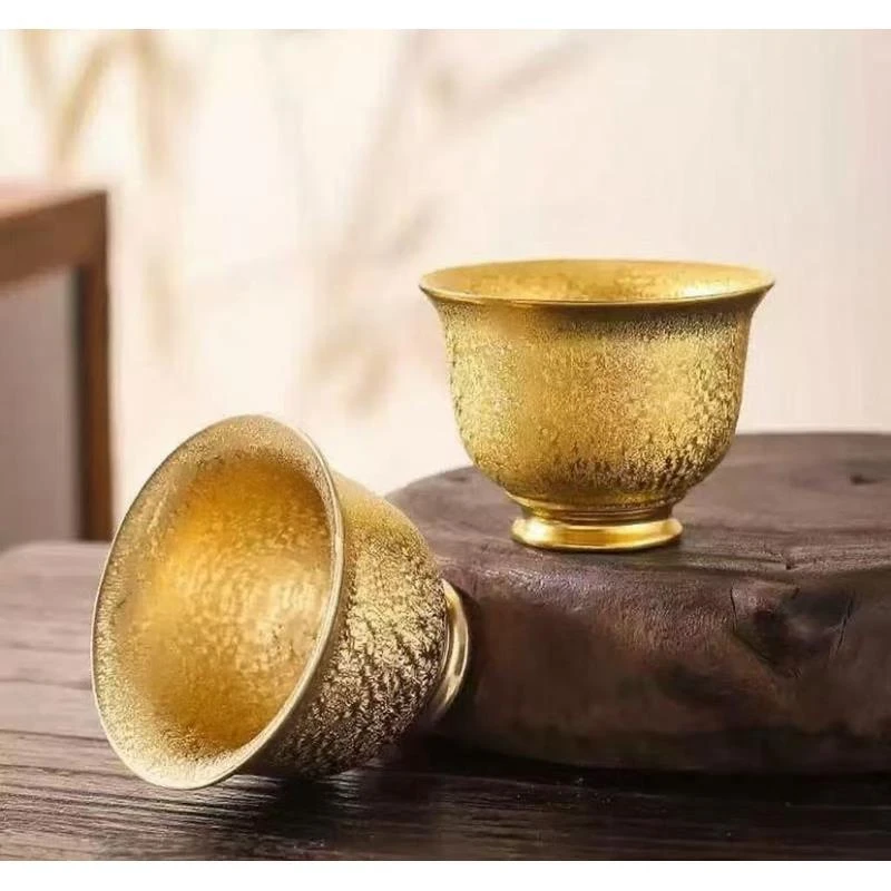 铃铛对杯全金高端建盏主人杯