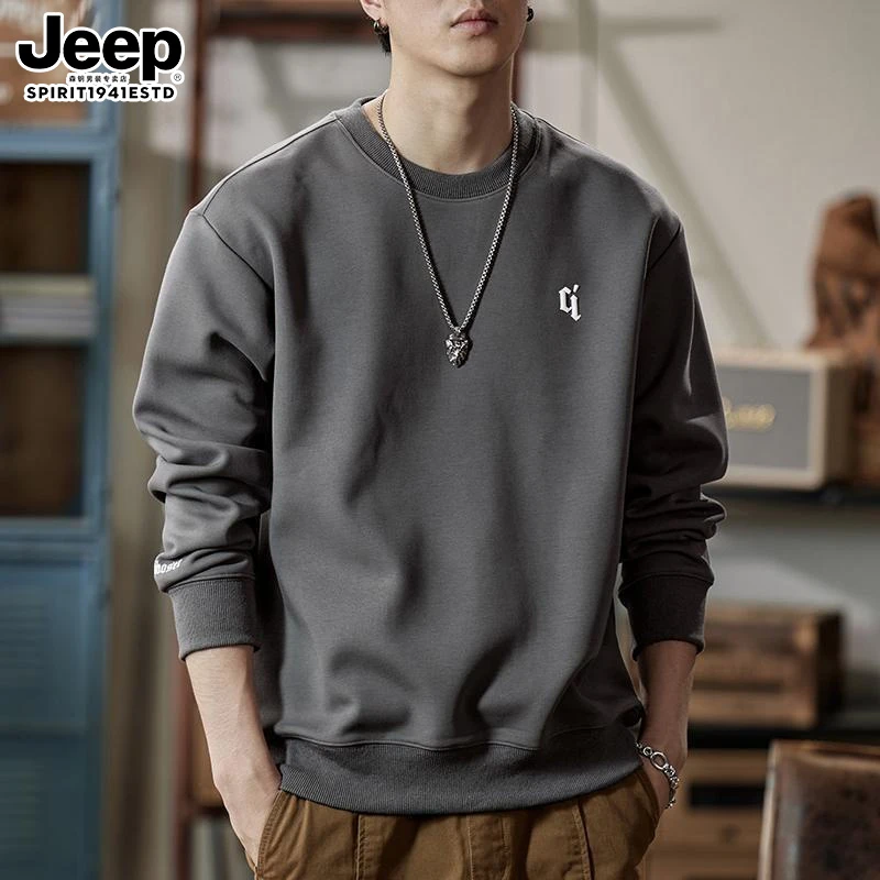 男士重磅卫衣男春秋季潮牌宽松大码男装2025新款男款秋冬加绒上衣