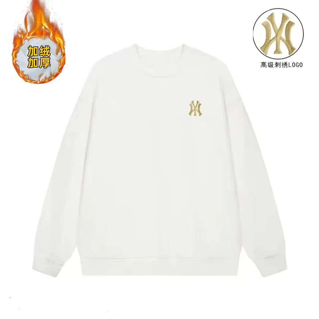【万针刺绣】加绒加厚秋冬圆领卫衣休闲百搭男女长袖印花卫衣 WW