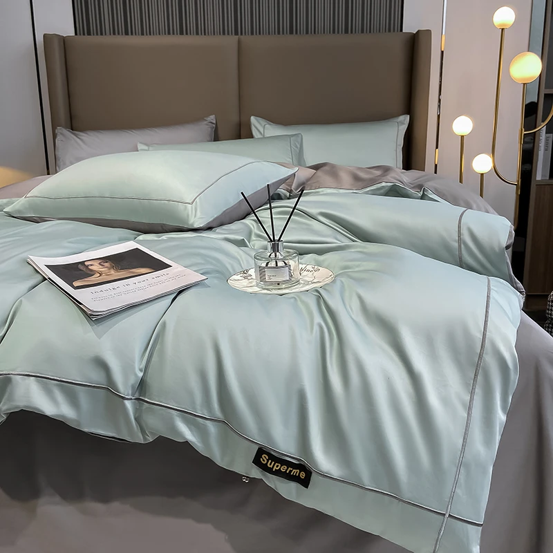 南通高端100S新疆长绒棉四件套全棉纯棉高级床单被套美拉德床上品