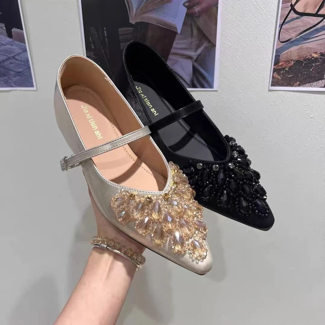 856-3主推韩版时尚法式气质爆款日常新款内增高女鞋单鞋