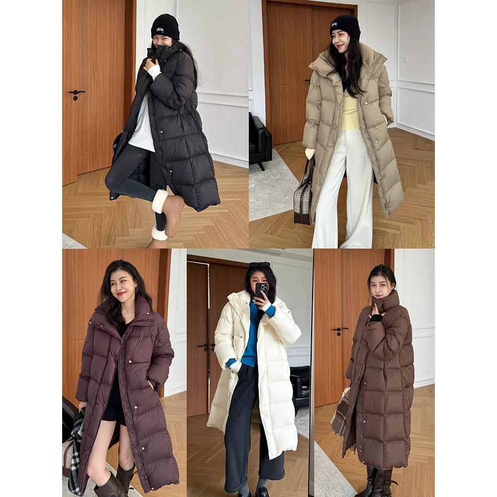 张阿星【云朵羽绒】白鸭绒高品质高暖中长款羽绒服W425X17920