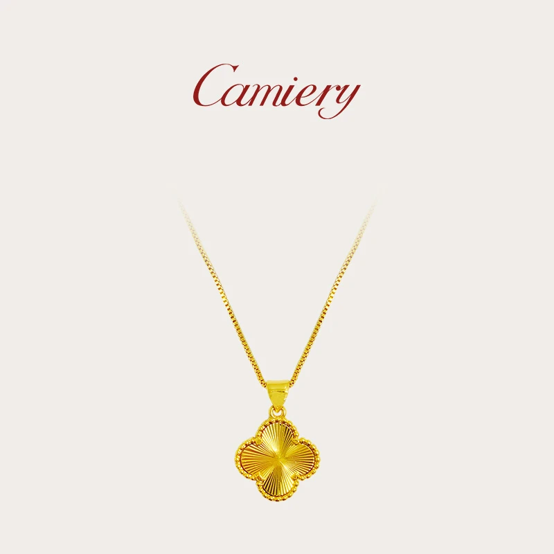 CAMIERY 经典百搭五花项链金色款时尚轻奢