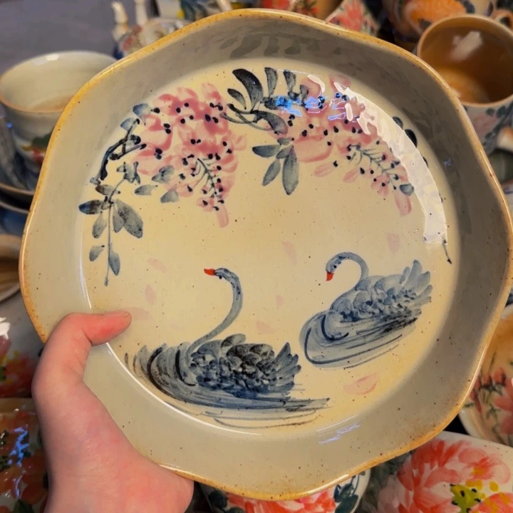 瓷片景德镇陶瓷手工手绘
