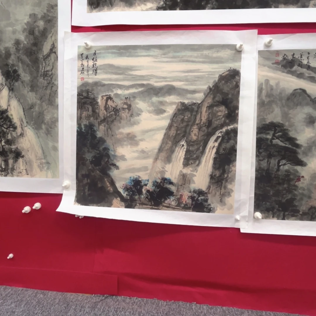 用***8国画绘画作品多次参加全国