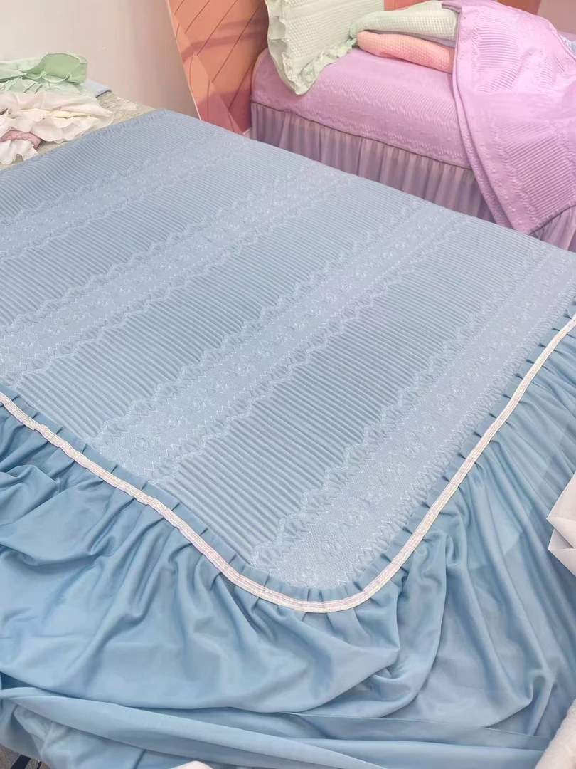 孤品【以直播间展示为准】A类高分子PE乙纶凉席床裙款单凉席